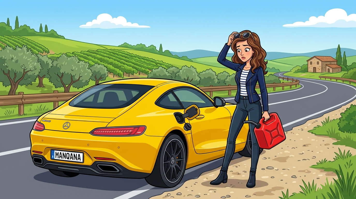 Mercedes-Benz AMG GT. Как слить бензин из бака
