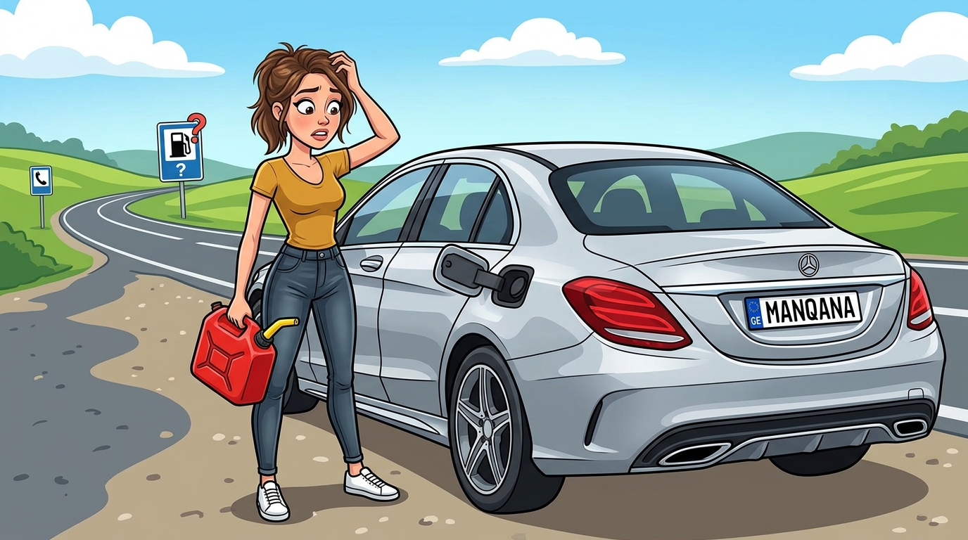 Mercedes-Benz C-Class. Как слить бензин из бака