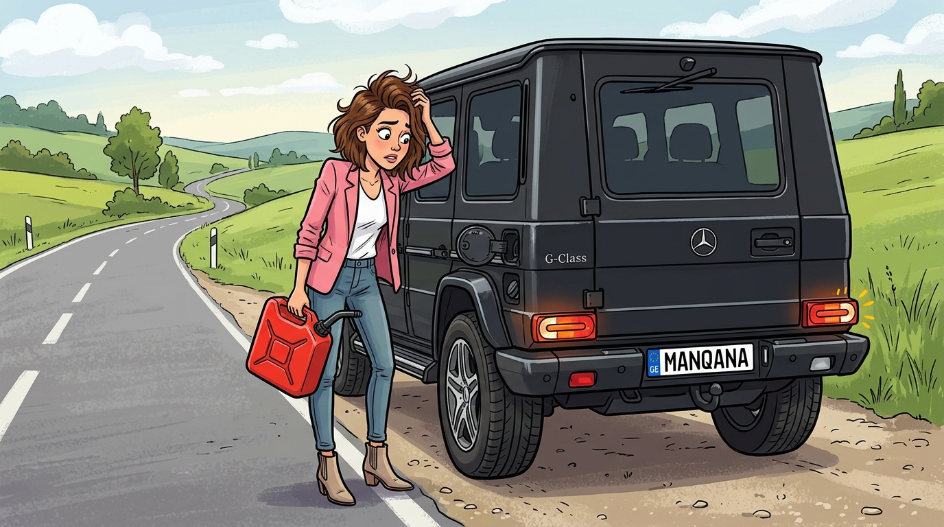 Mercedes-Benz G-Class. Как слить бензин из бака