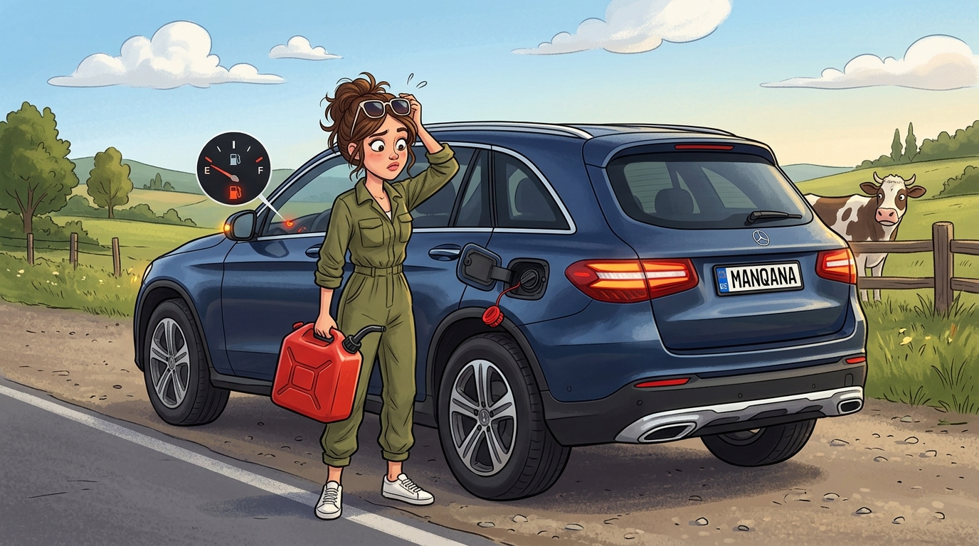 Mercedes-Benz GLC-Class. Как слить бензин из бака