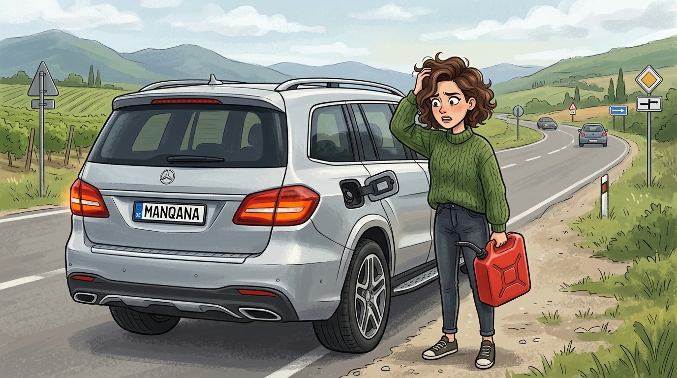 Mercedes-Benz GLS-Class. Как слить бензин из бака
