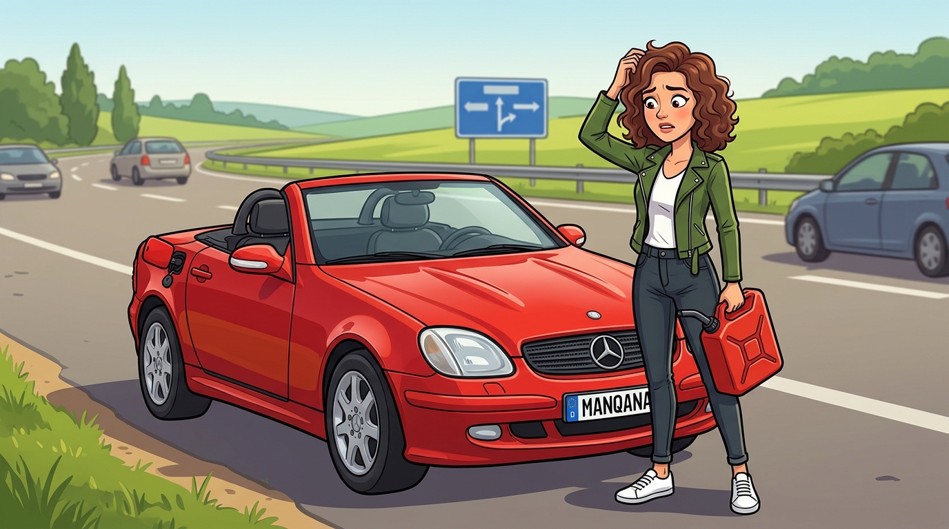 Mercedes-Benz SLK-Class. Как слить бензин из бака