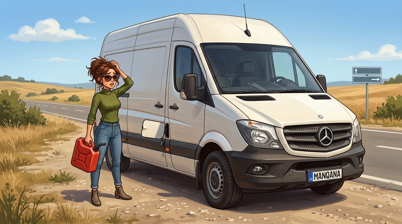 Mercedes-Benz Sprinter. Как слить бензин из бака
