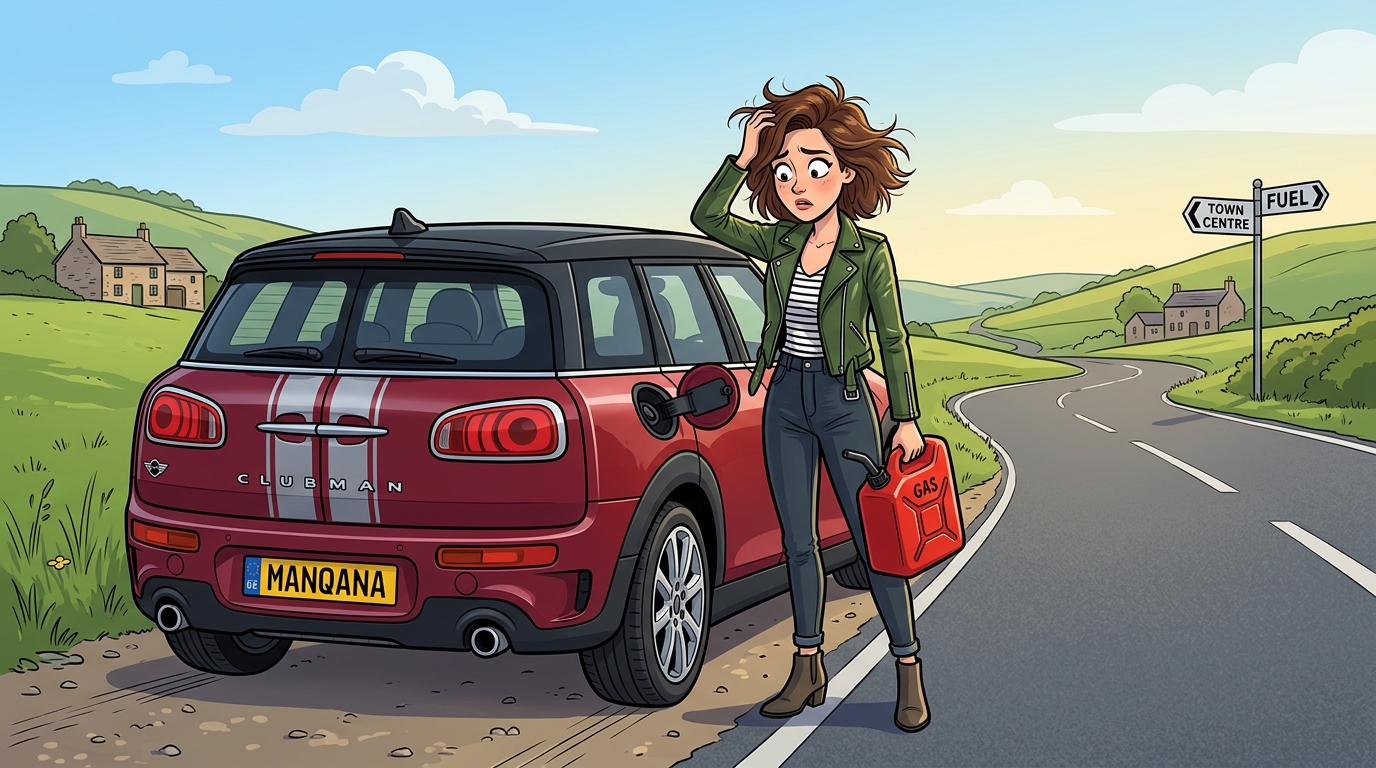 MINI Clubman. Как слить бензин из бака