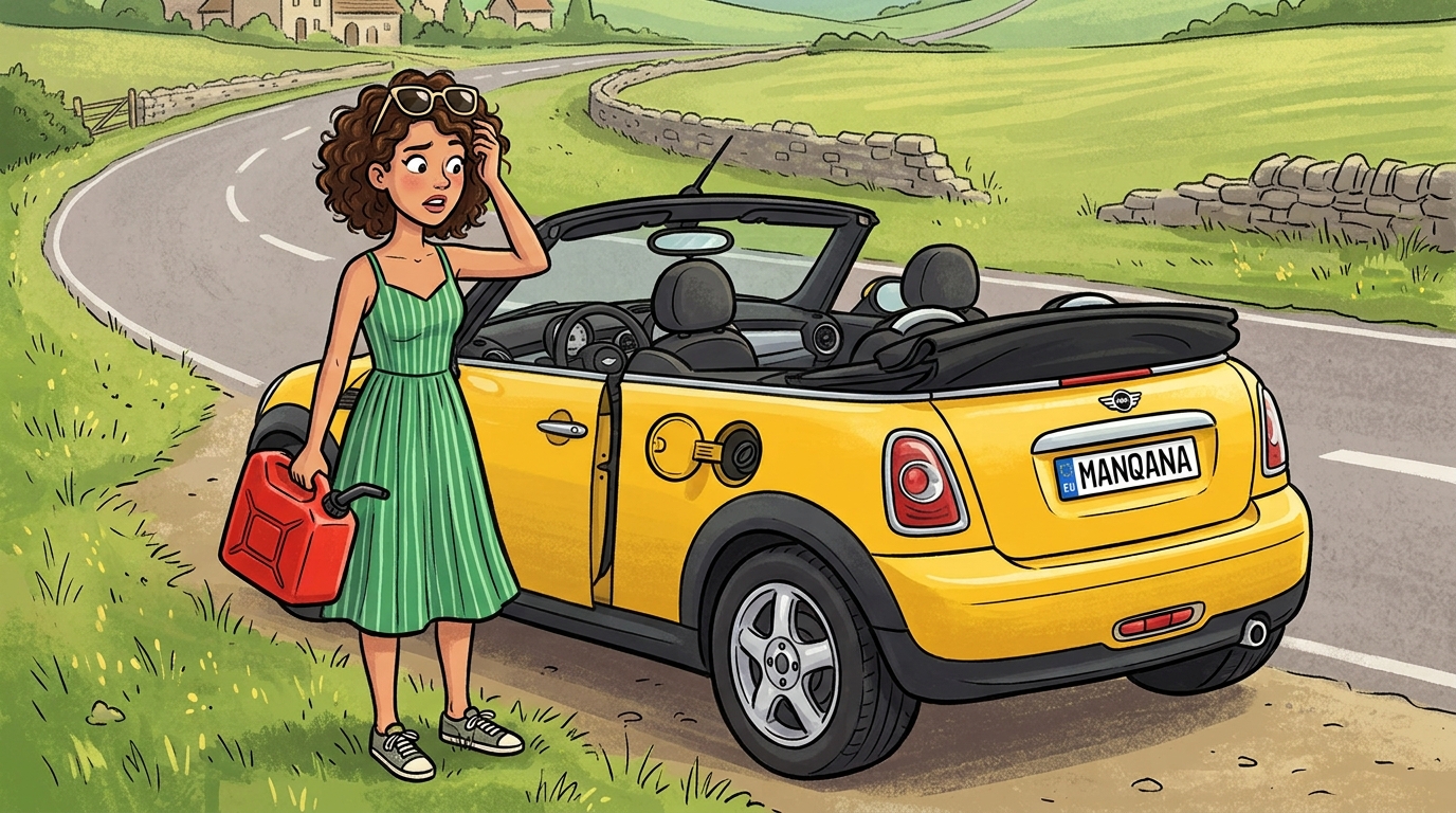 MINI Roadster. Как слить бензин из бака