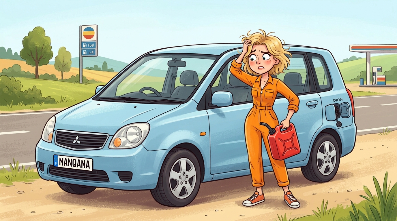 Mitsubishi Dion. Как слить бензин из бака