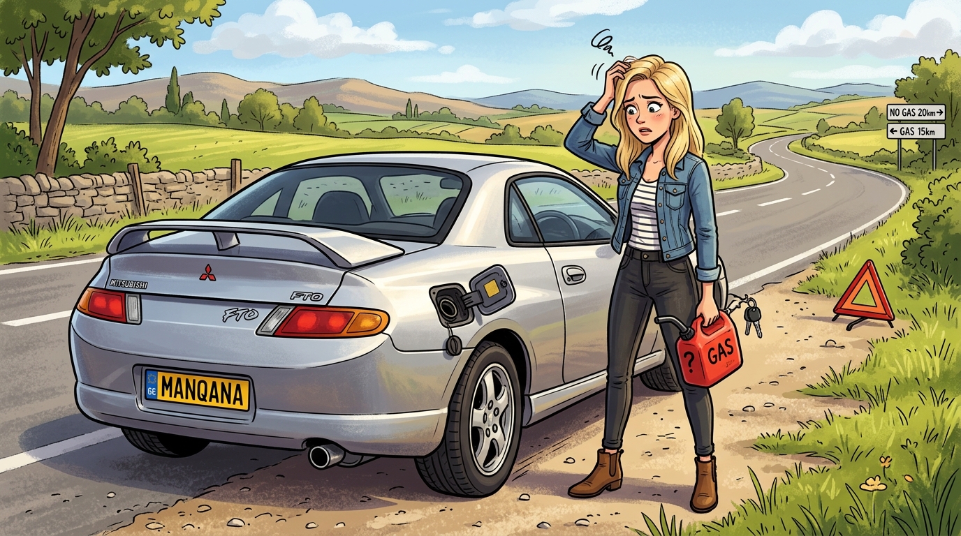 Mitsubishi FTO. Как слить бензин из бака