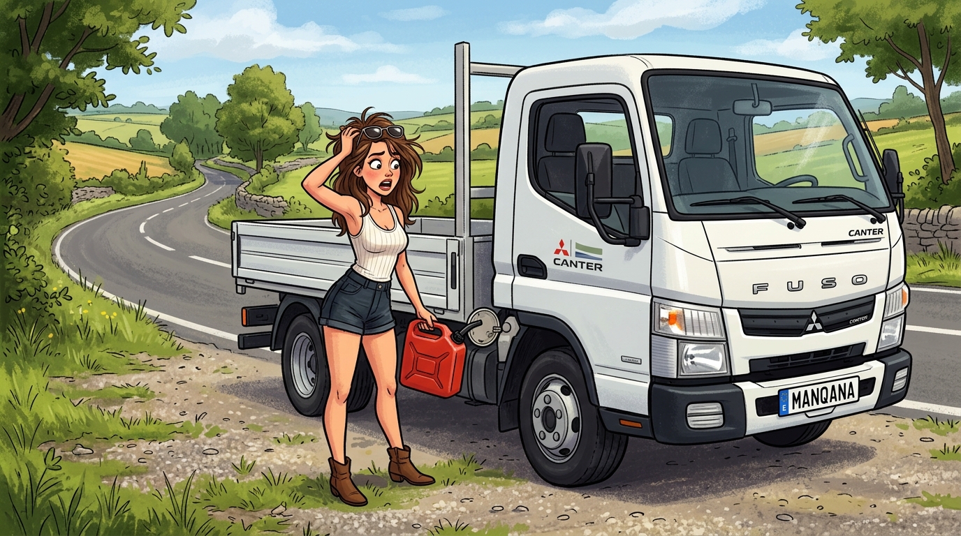 Mitsubishi Fuso Canter. Как слить топливо из бака