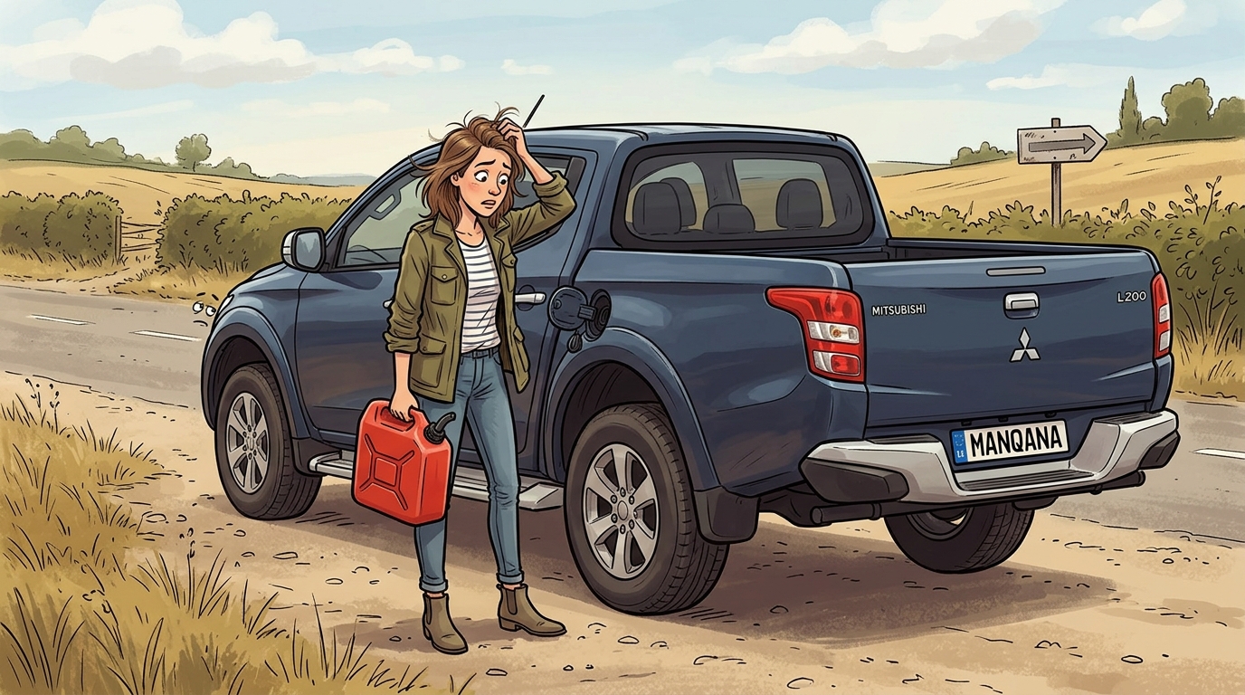 Mitsubishi L200. Как слить бензин из бака