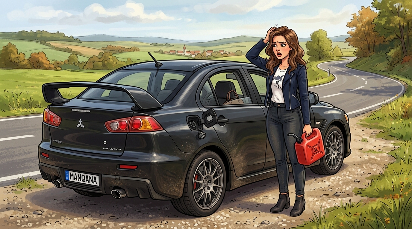 Mitsubishi Lancer. Как слить бензин из бака