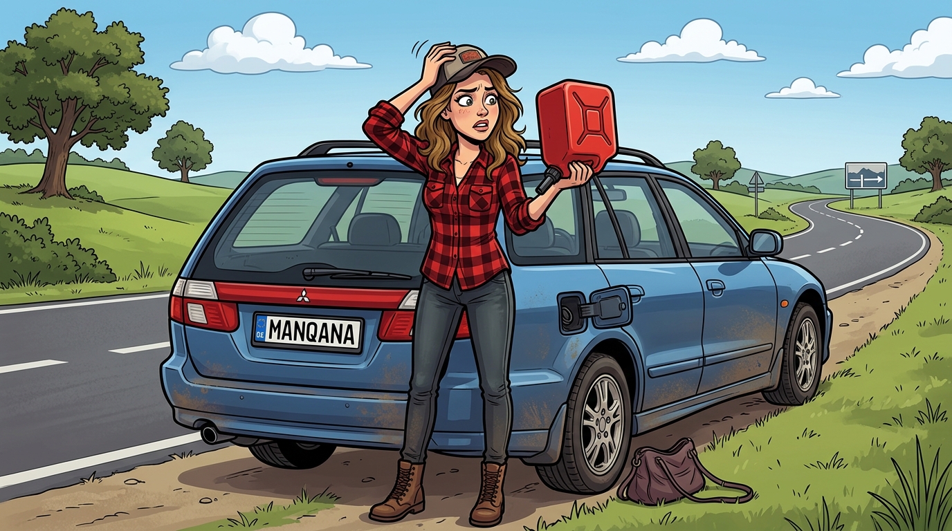 Mitsubishi Legnum. Как слить бензин из бака