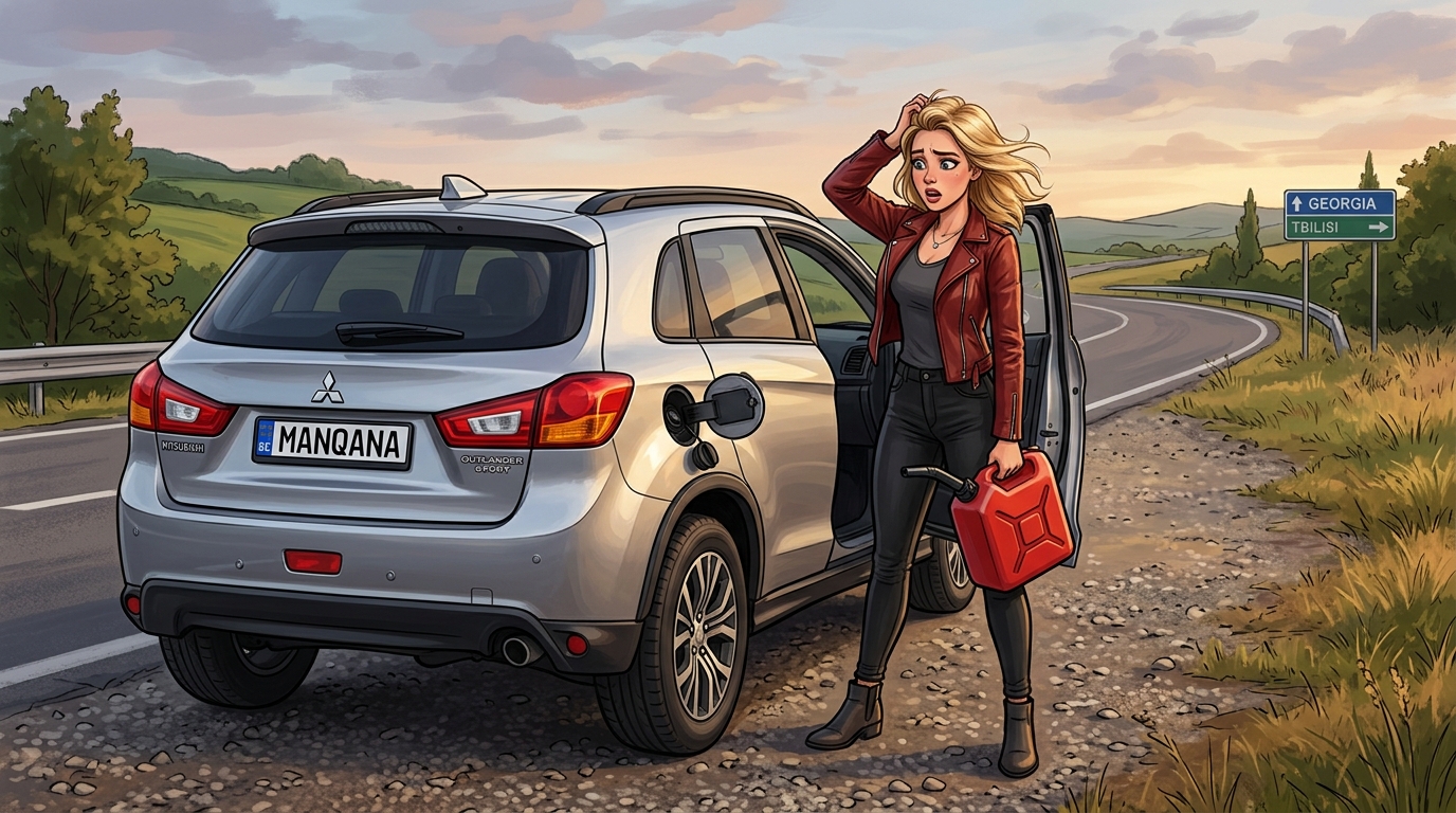 Mitsubishi Outlander Sport. Как слить бензин из бака