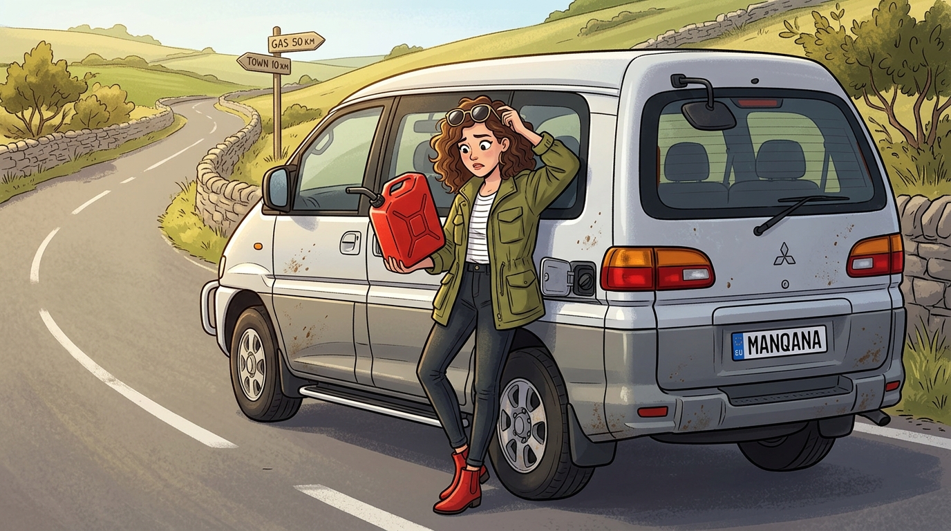 Mitsubishi Space Gear. Как слить бензин из бака