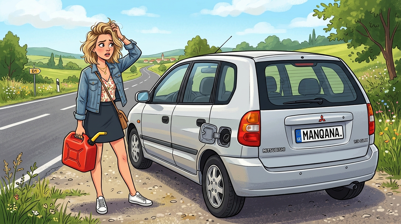 Mitsubishi Space Star. Как слить бензин из бака