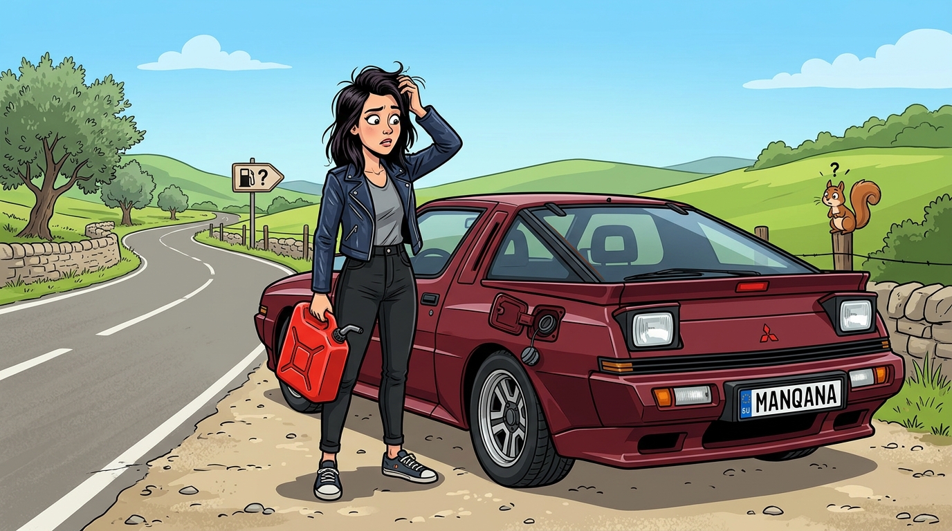 Mitsubishi Starion. Как слить бензин из бака