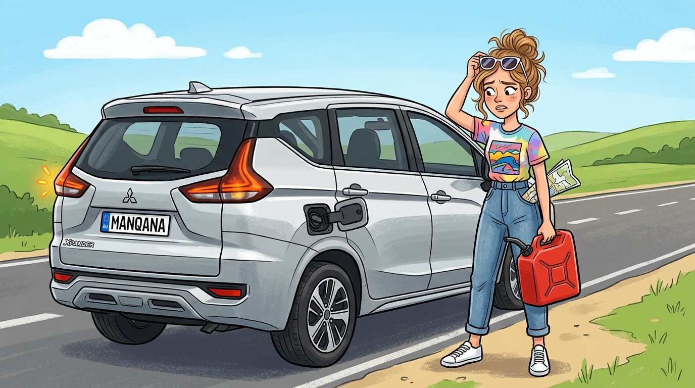 Mitsubishi Xpander. Как слить бензин из бака