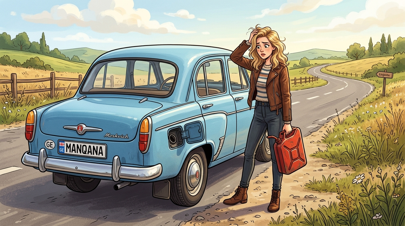 Moskvich 403. Как слить бензин из бака