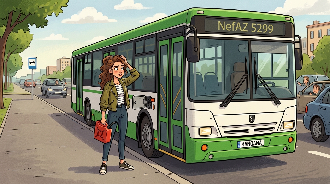 NefAZ 5299. Как слить бензин из бака