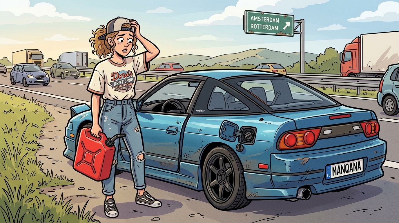 Nissan 180SX. Как слить бензин из бака