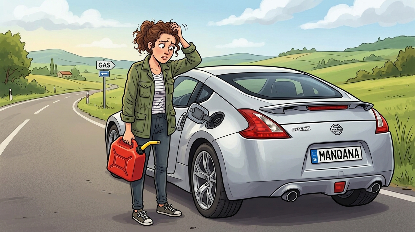 Nissan 370Z. Как слить бензин из бака