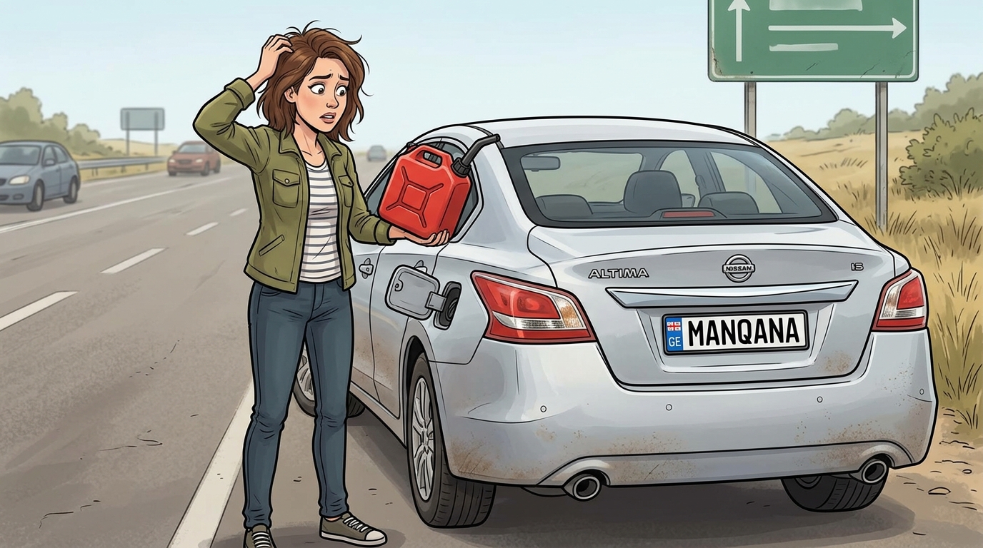 Nissan Altima. Как слить бензин из бака