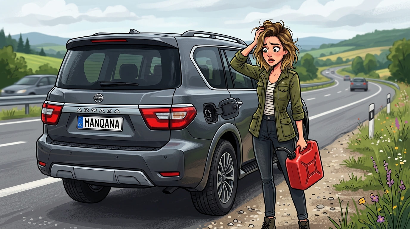 Nissan Armada. Как слить бензин из бака