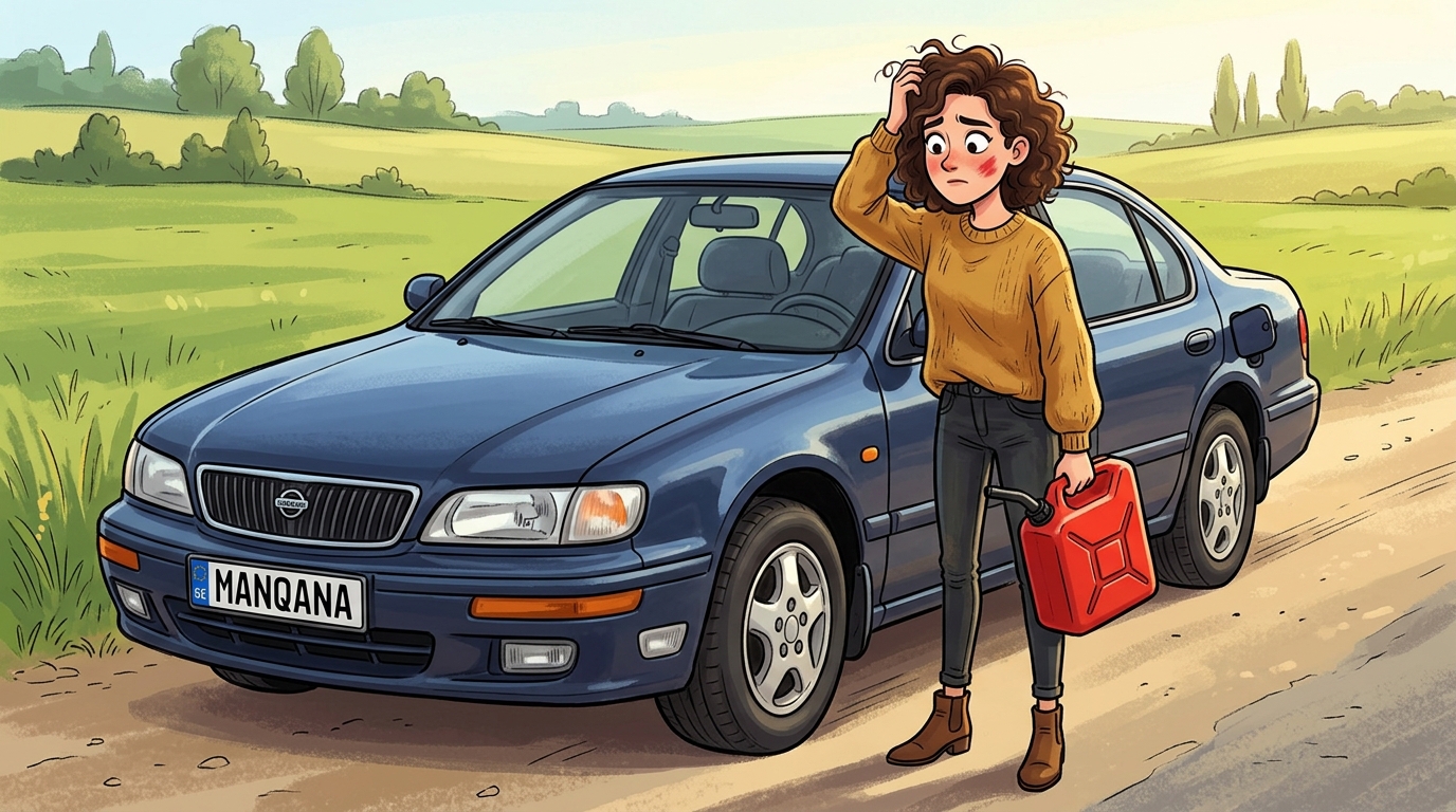 Nissan Cefiro. Как слить бензин из бака