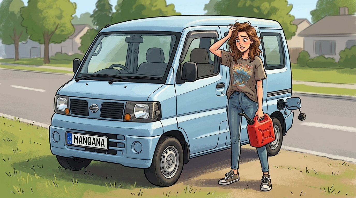 Nissan Clipper. Как слить бензин из бака
