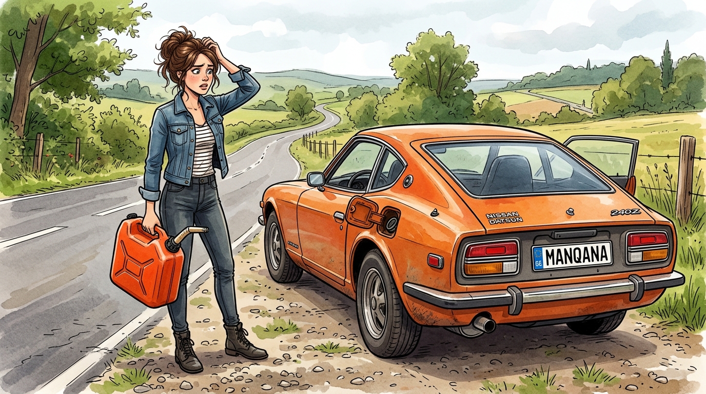 Nissan Datsun. Как слить бензин из бака