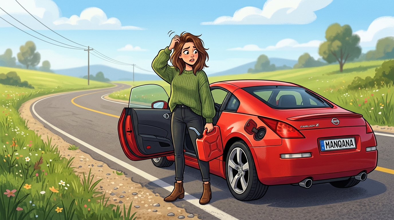 Nissan Fairlady Z. Как слить бензин из бака