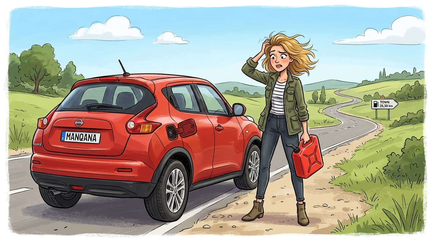 Nissan Juke. Как слить бензин из бака
