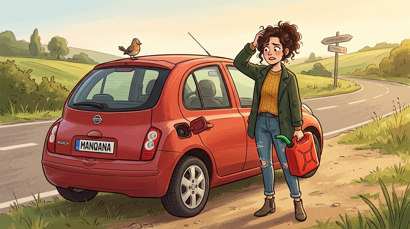 Nissan March. Как слить бензин из бака