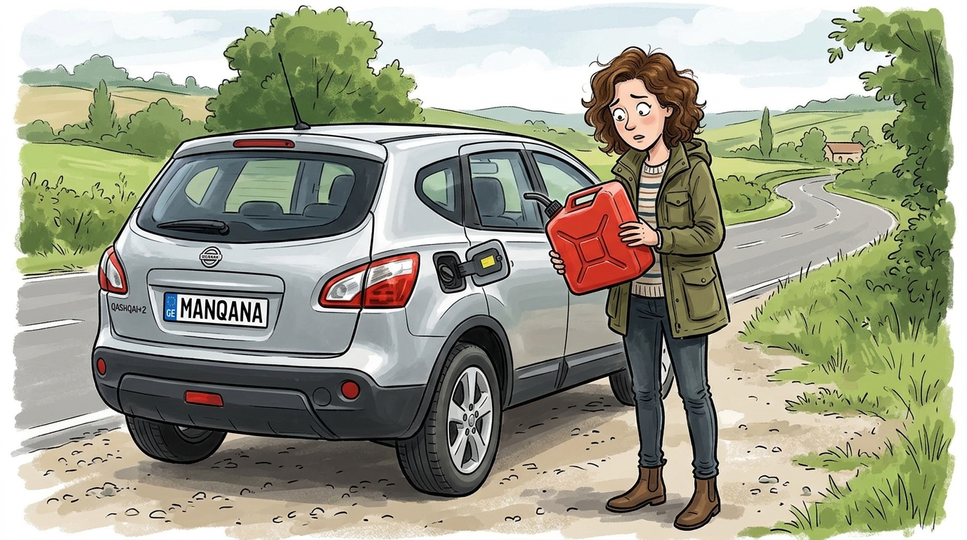 Nissan Qashqai+2. Как слить бензин из бака