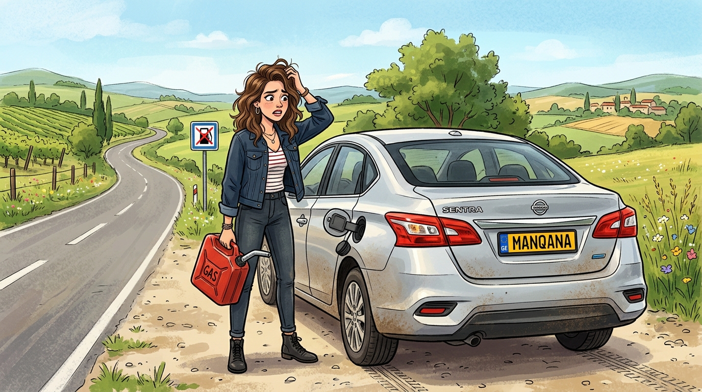 Nissan Sentra. Как слить бензин из бака