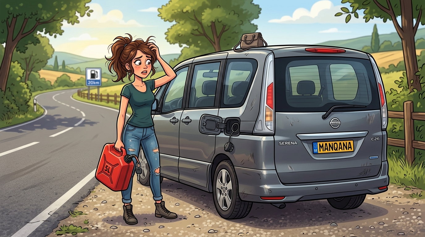 Nissan Serena. Как слить бензин из бака