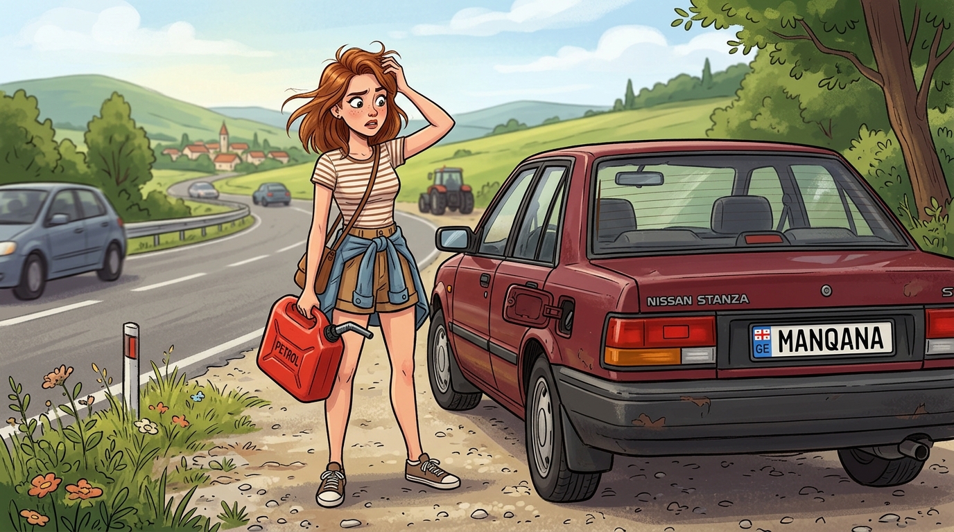 Nissan Stanza. Как слить бензин из бака