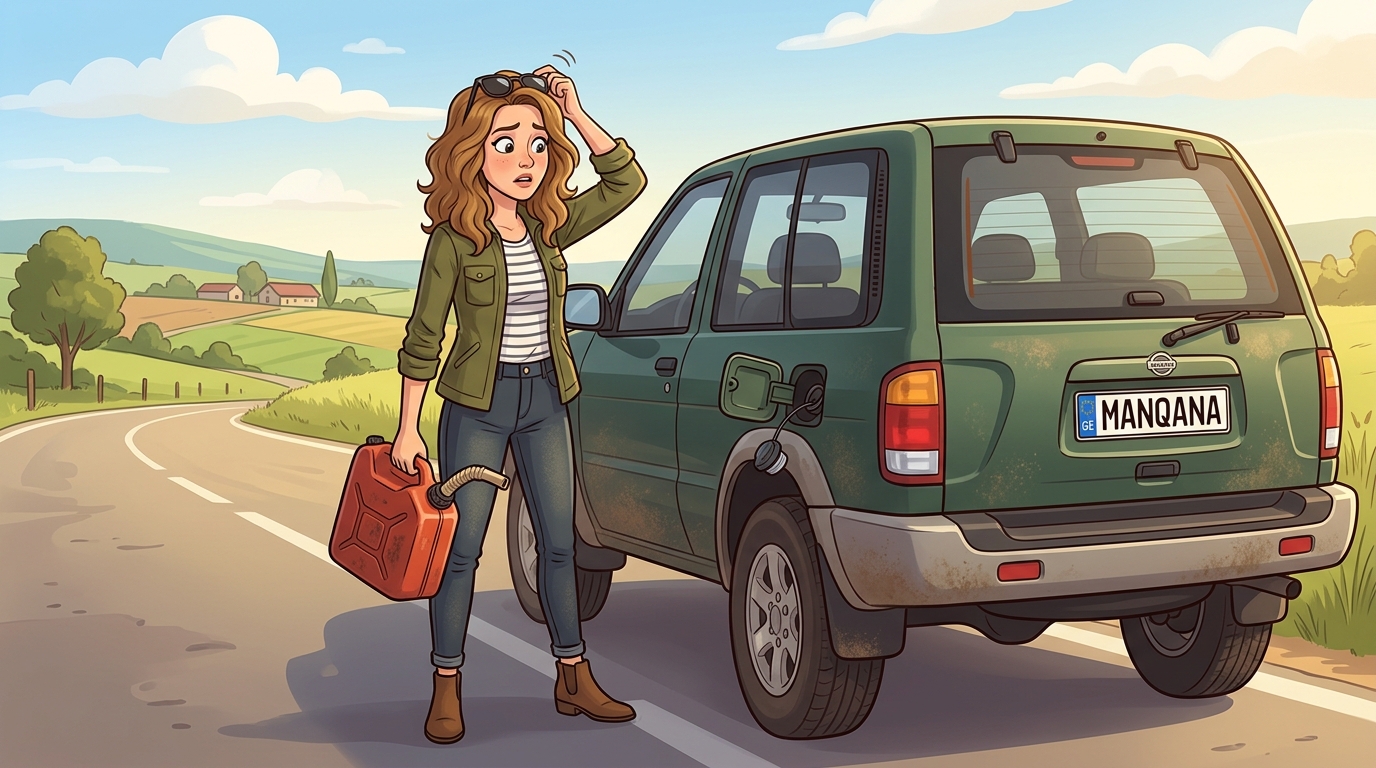 Nissan Terrano II. Как слить бензин из бака