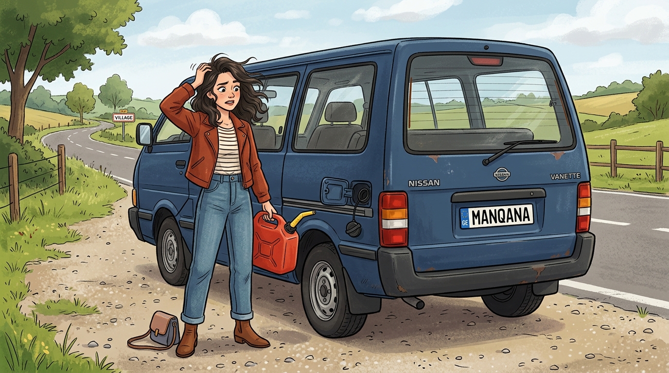 Nissan Vanette. Как слить бензин из бака