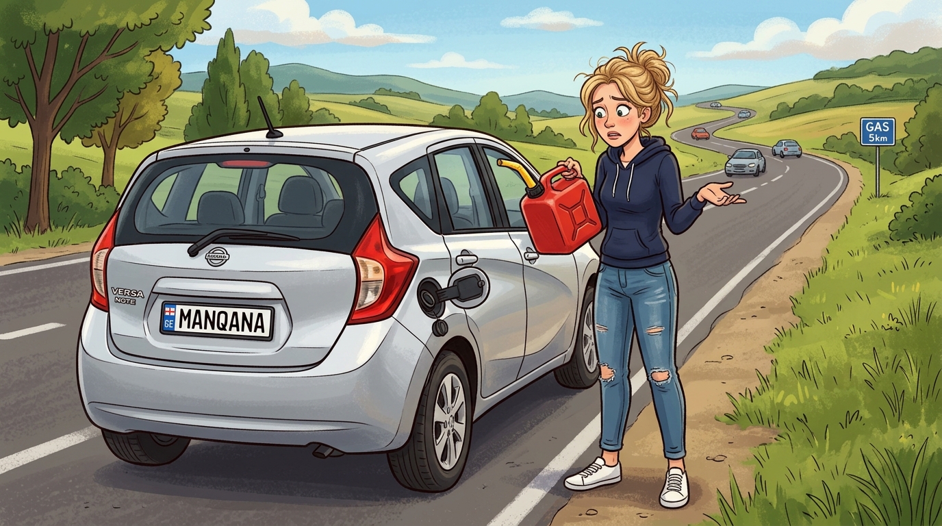 Nissan Versa. Как слить бензин из бака