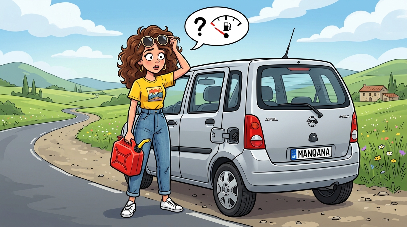 Opel Agila. Как слить бензин из бака