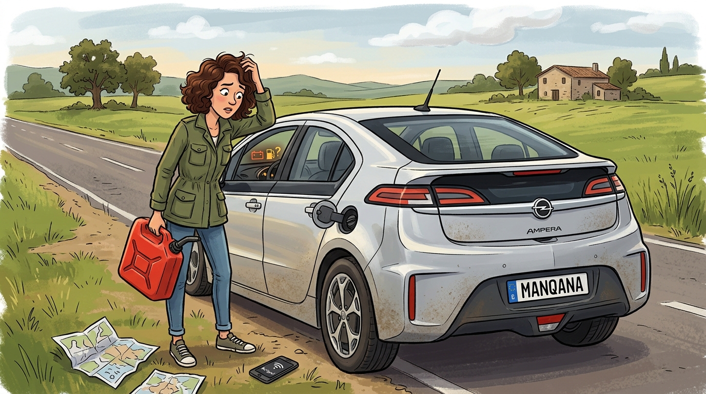 Opel Ampera. Как слить бензин из бака