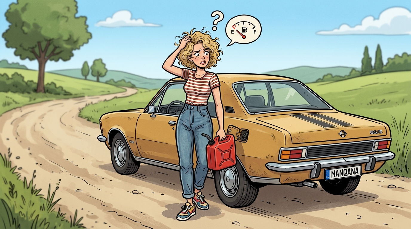 Opel Commodore. Как слить бензин из бака