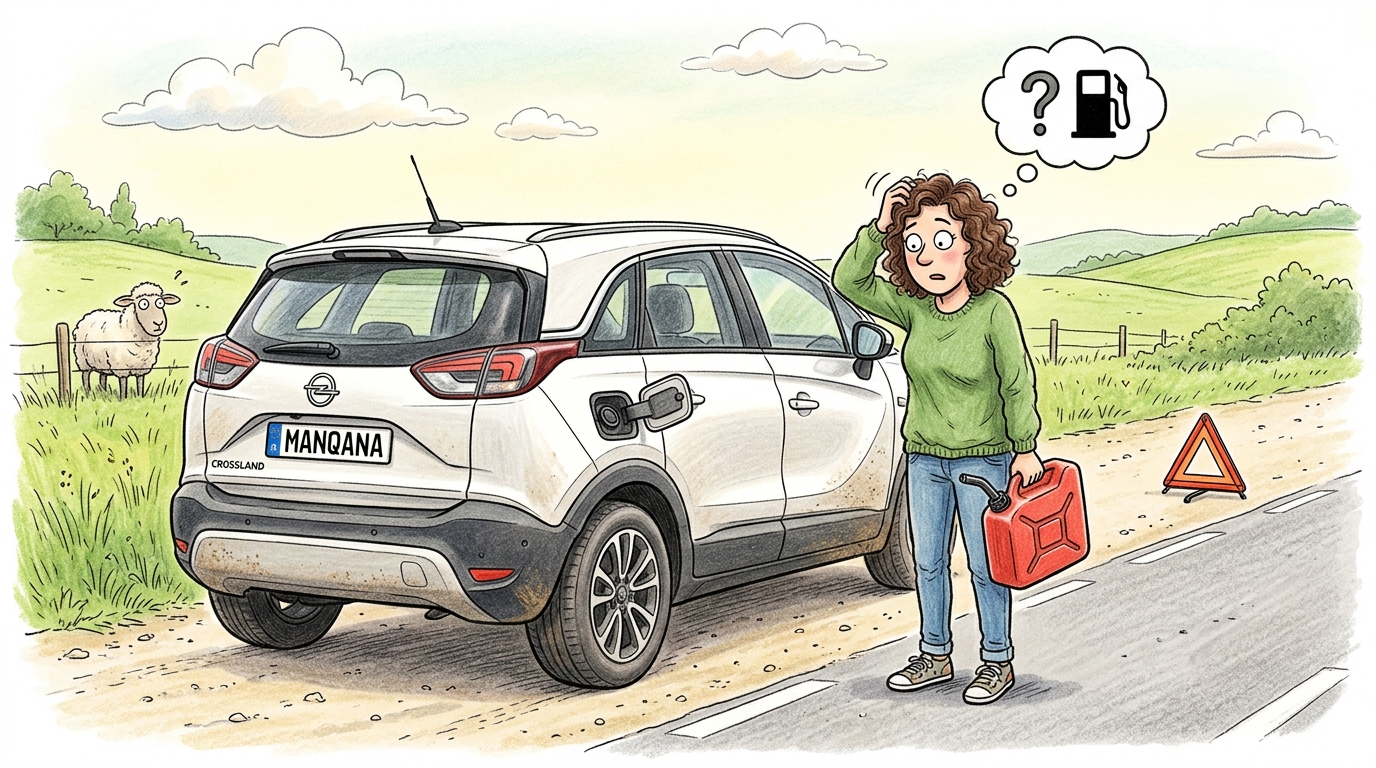 Opel Crossland. Как слить бензин из бака
