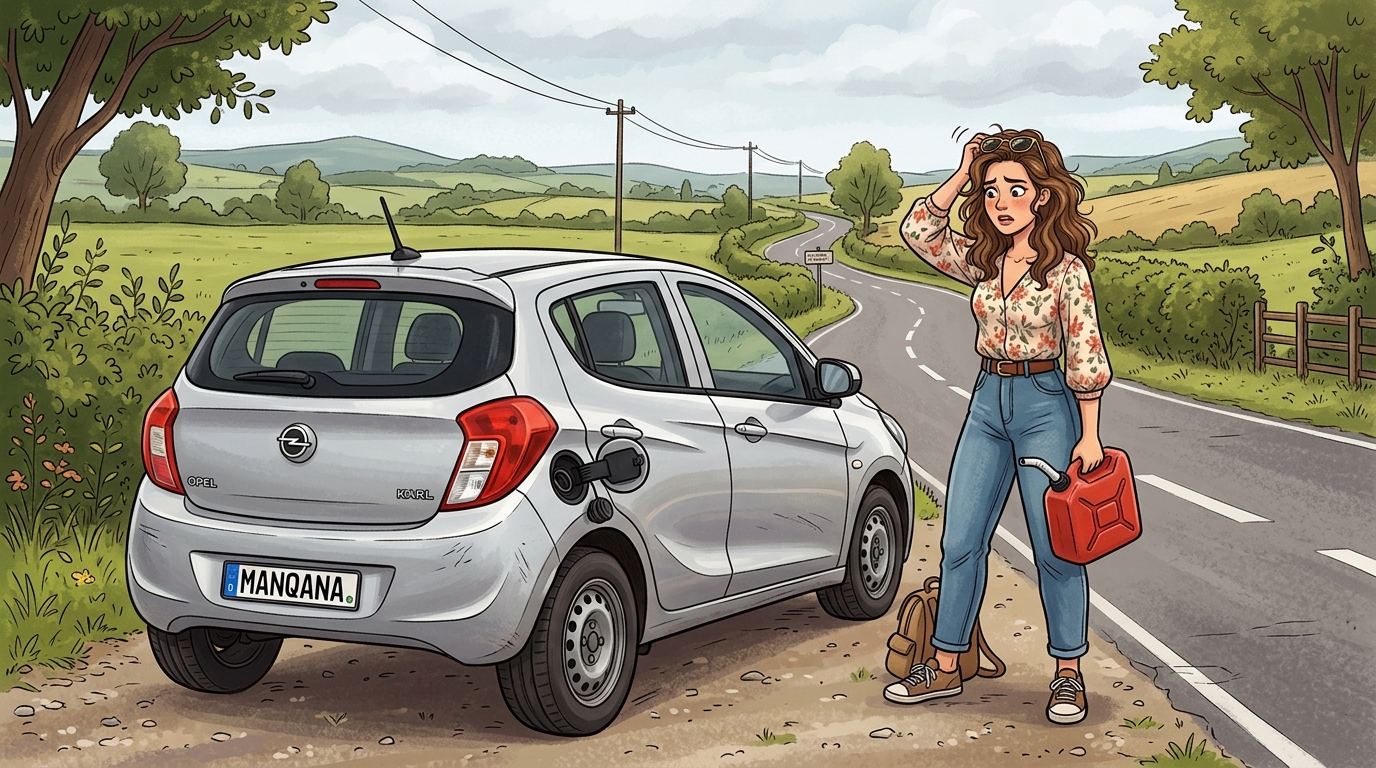 Opel Karl. Как слить бензин из бака