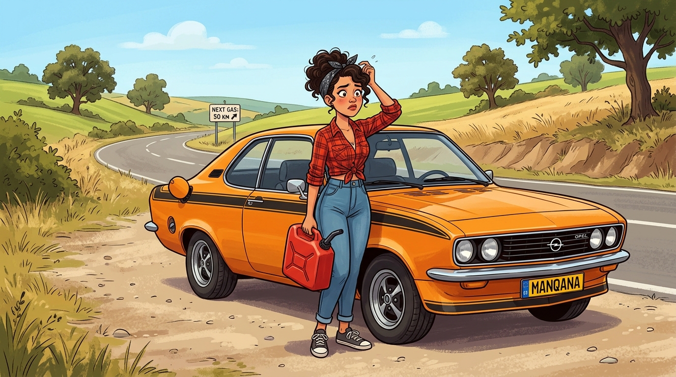 Opel Manta. Как слить бензин из бака