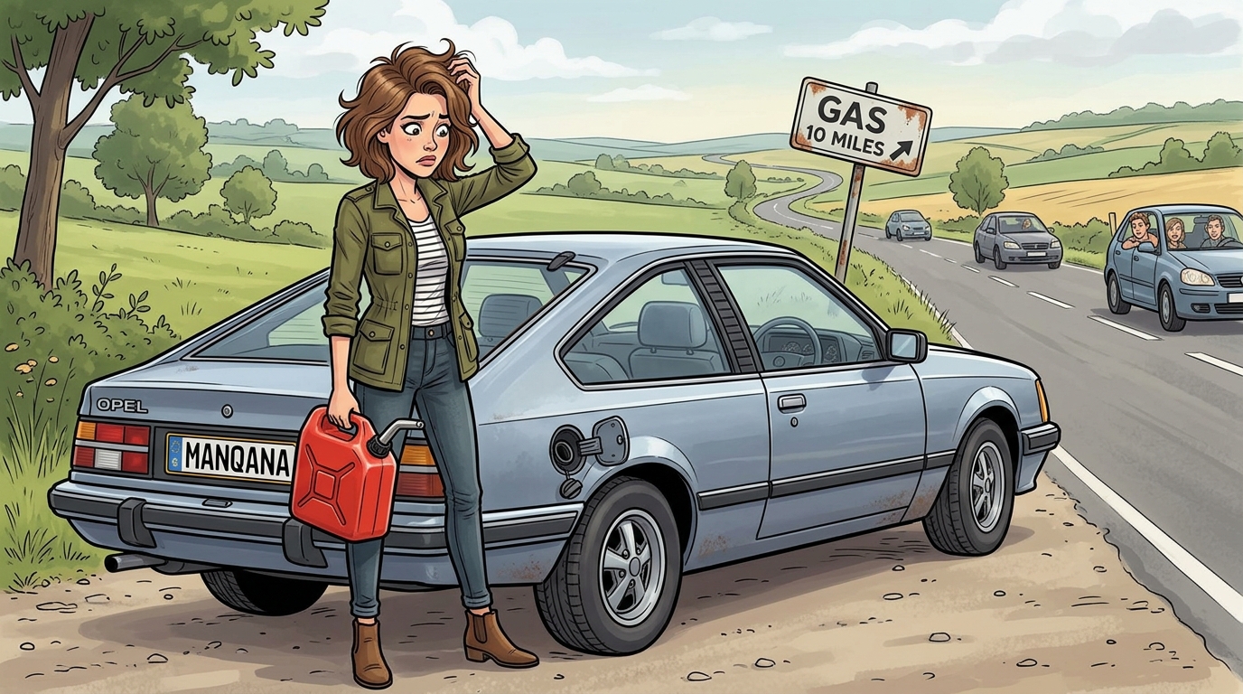 Opel Monza. Как слить бензин из бака