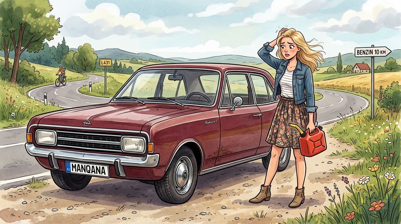 Opel Rekord. Как слить бензин из бака