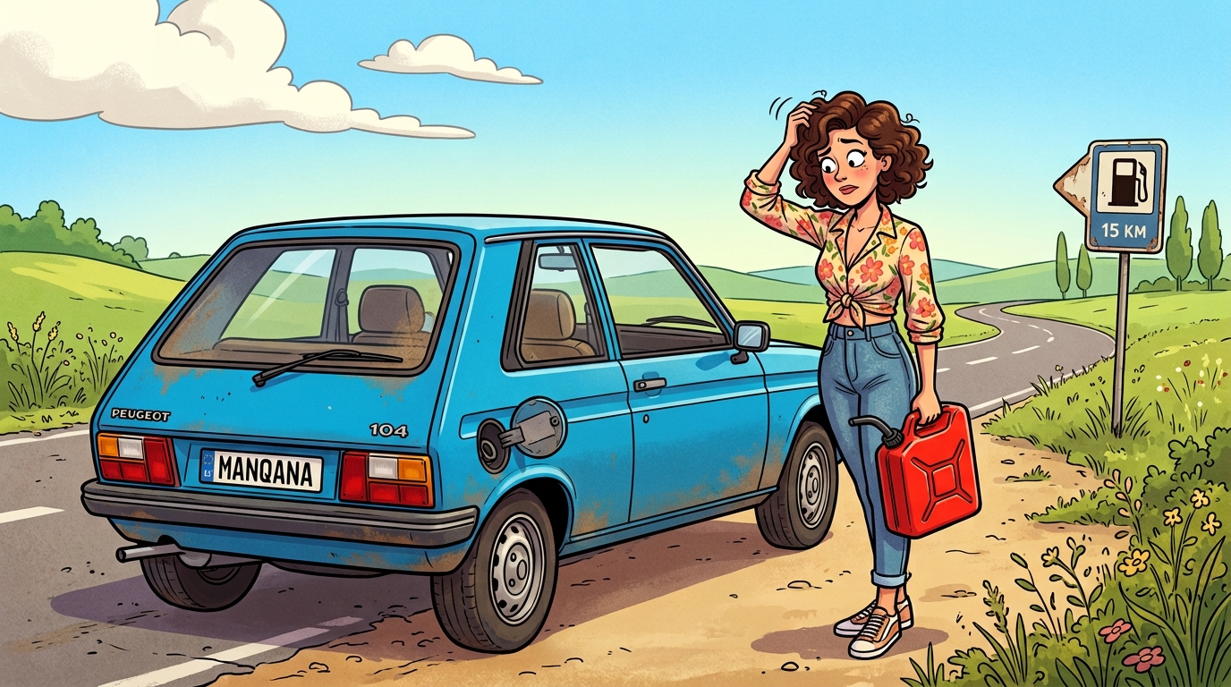 Peugeot 104. Как слить бензин из бака