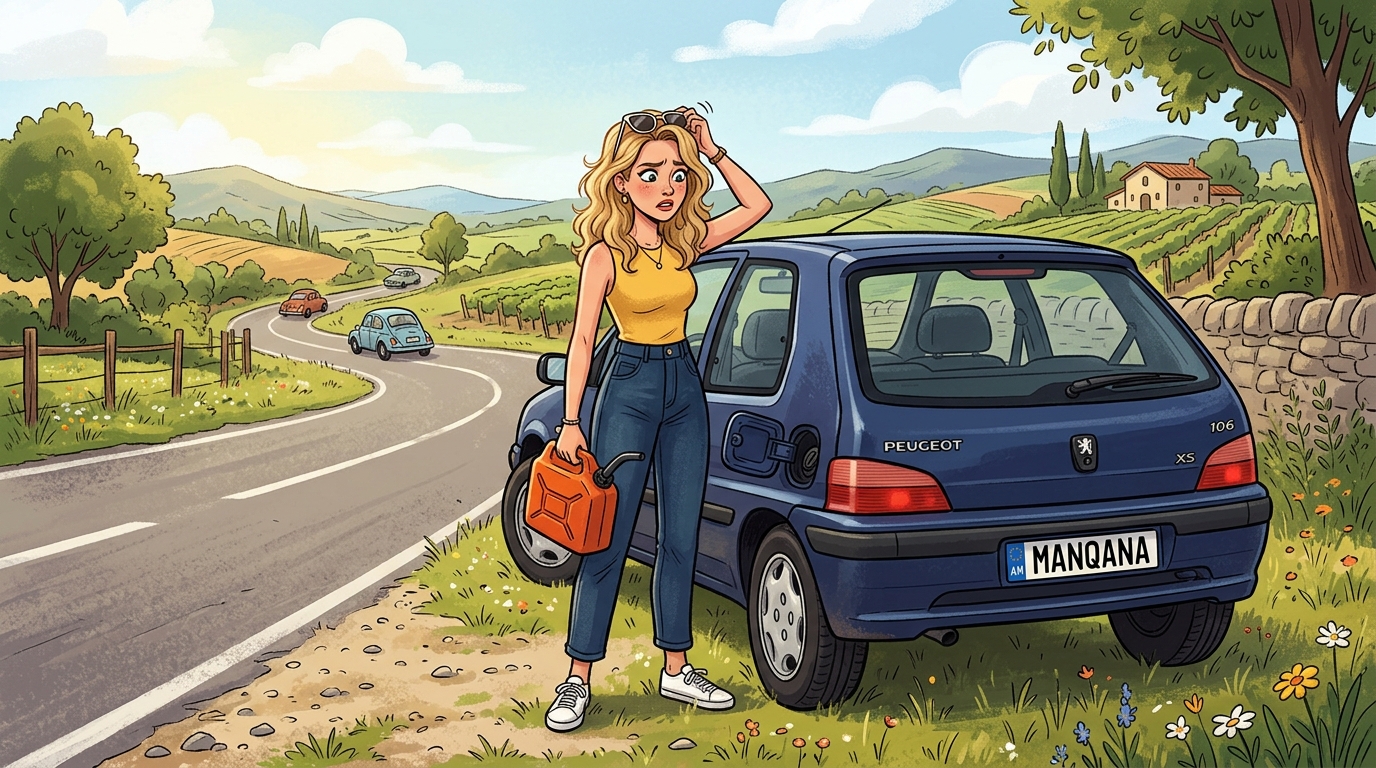 Peugeot 106. Как слить бензин из бака