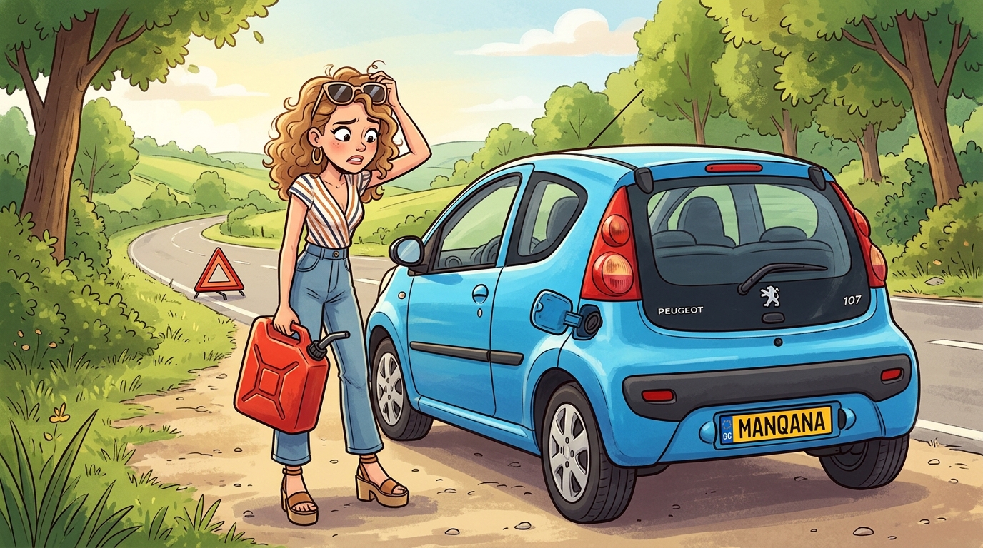 Peugeot 107. Как слить бензин из бака